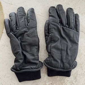 Saranac Men’s Black Leather Lined Glove Medium